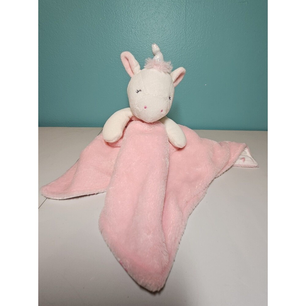 Just One You Pink Unicorn Rainbow Security Blanket Baby Lovey Carters